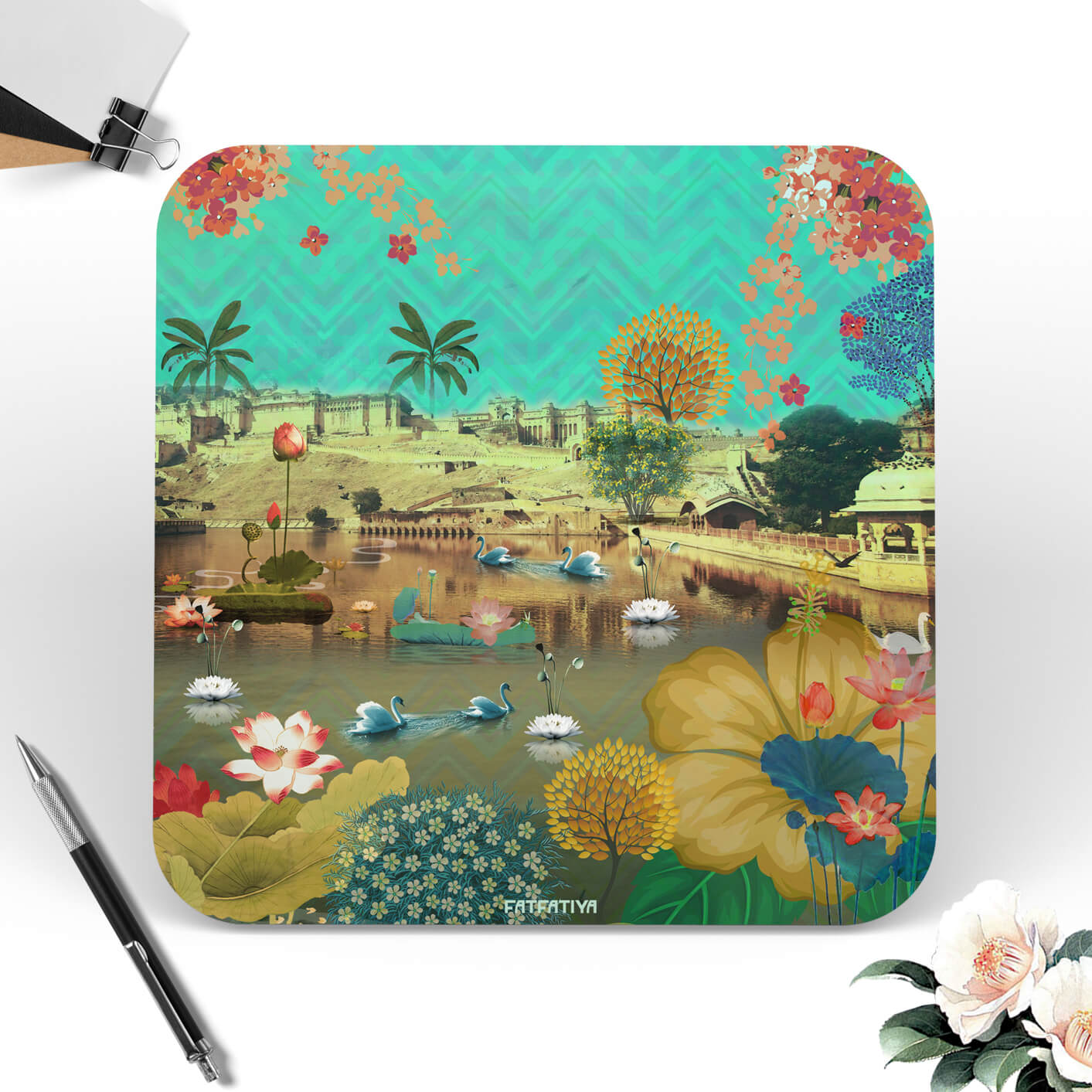 Cultural Trip Tea Coaster Set of 6 Piece
