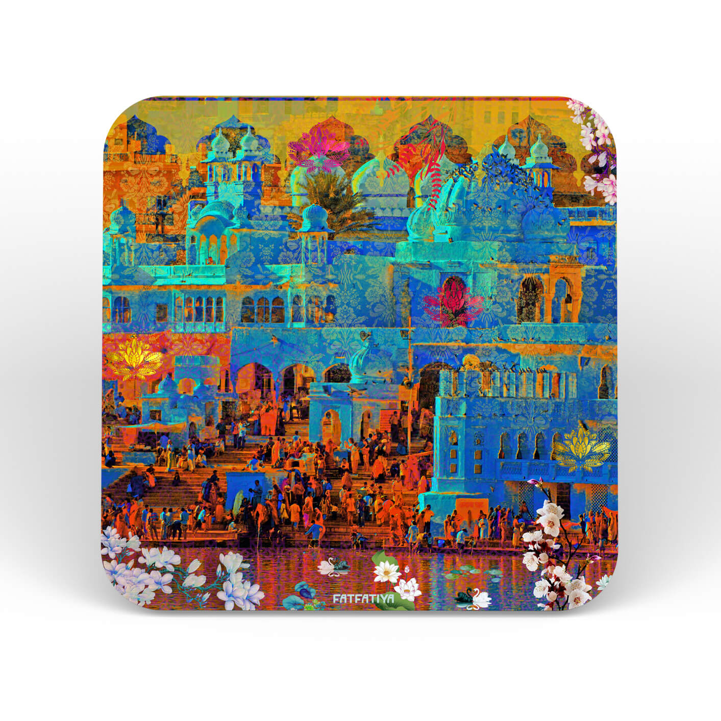 Pushkar Lake Set of 6 Table Coasters