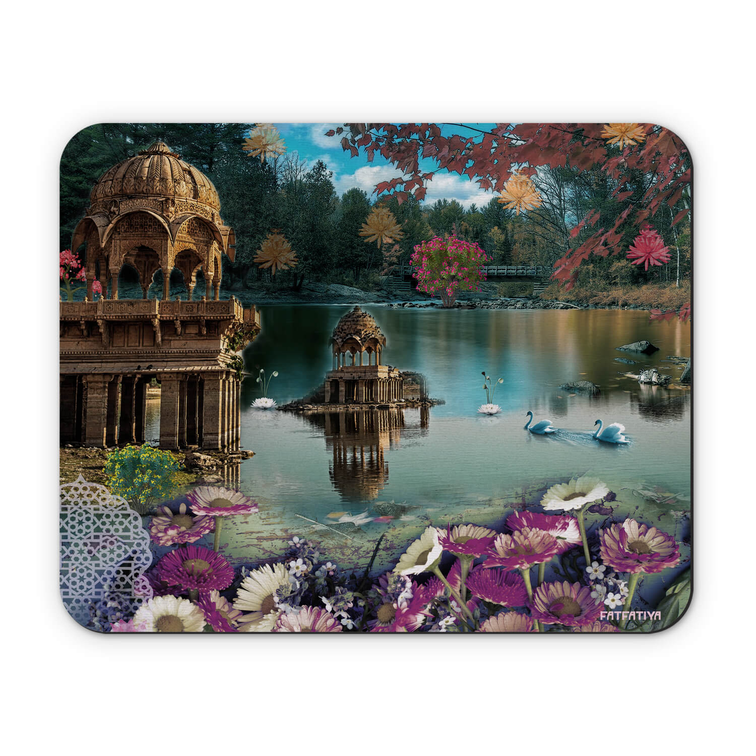 Scenic Gadisar Lake Printed Mouse Mat