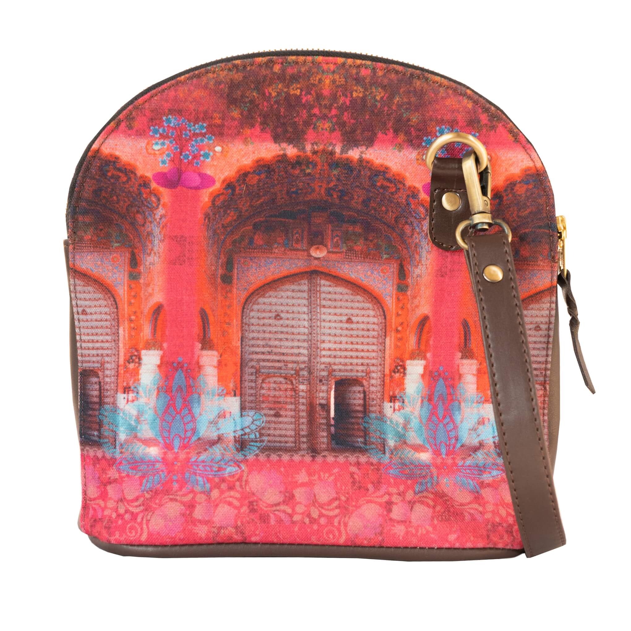 Women’s Pink Royal Door Unique Crossbody Bag