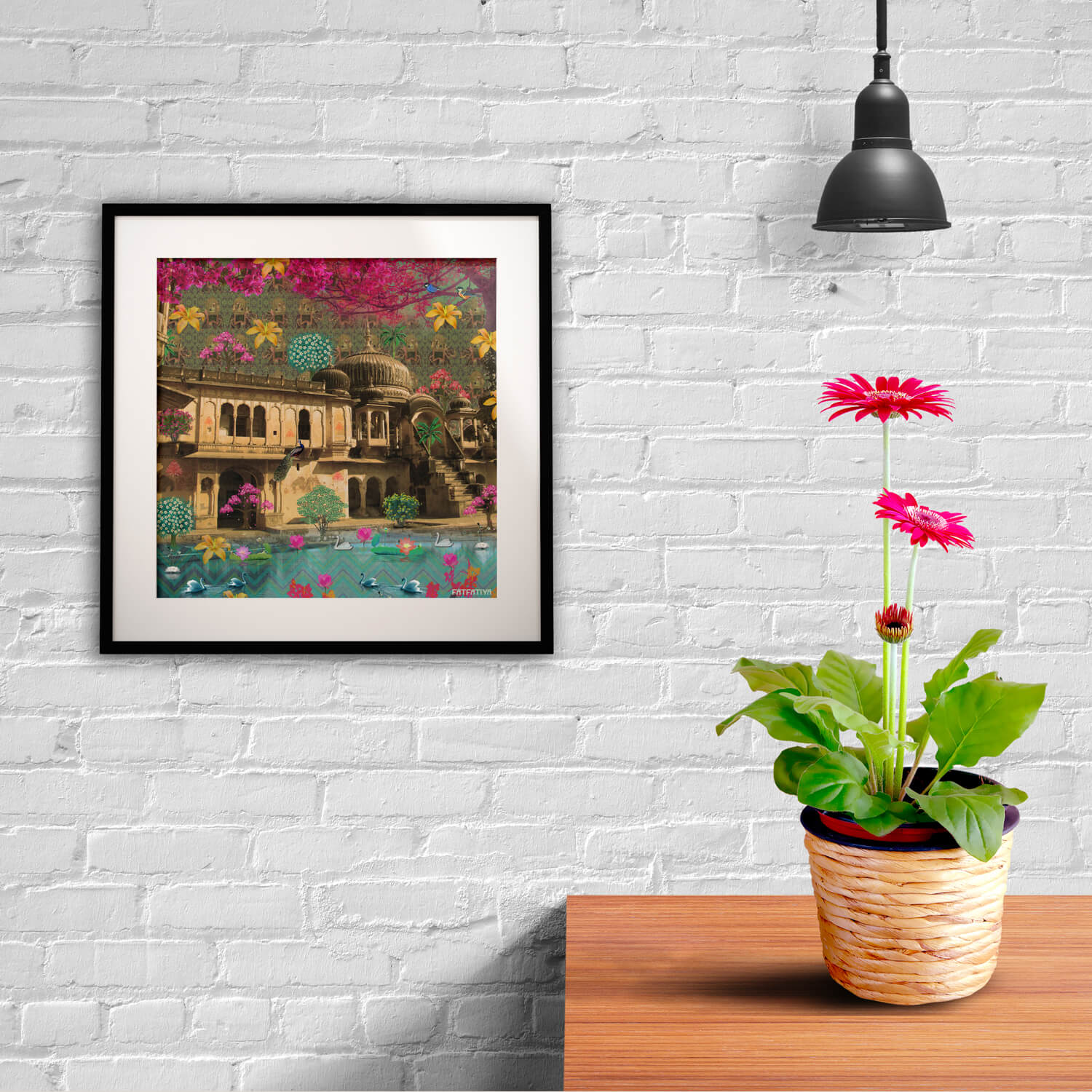 Beautiful Rajasthani Haveli Framed Wall Art Print