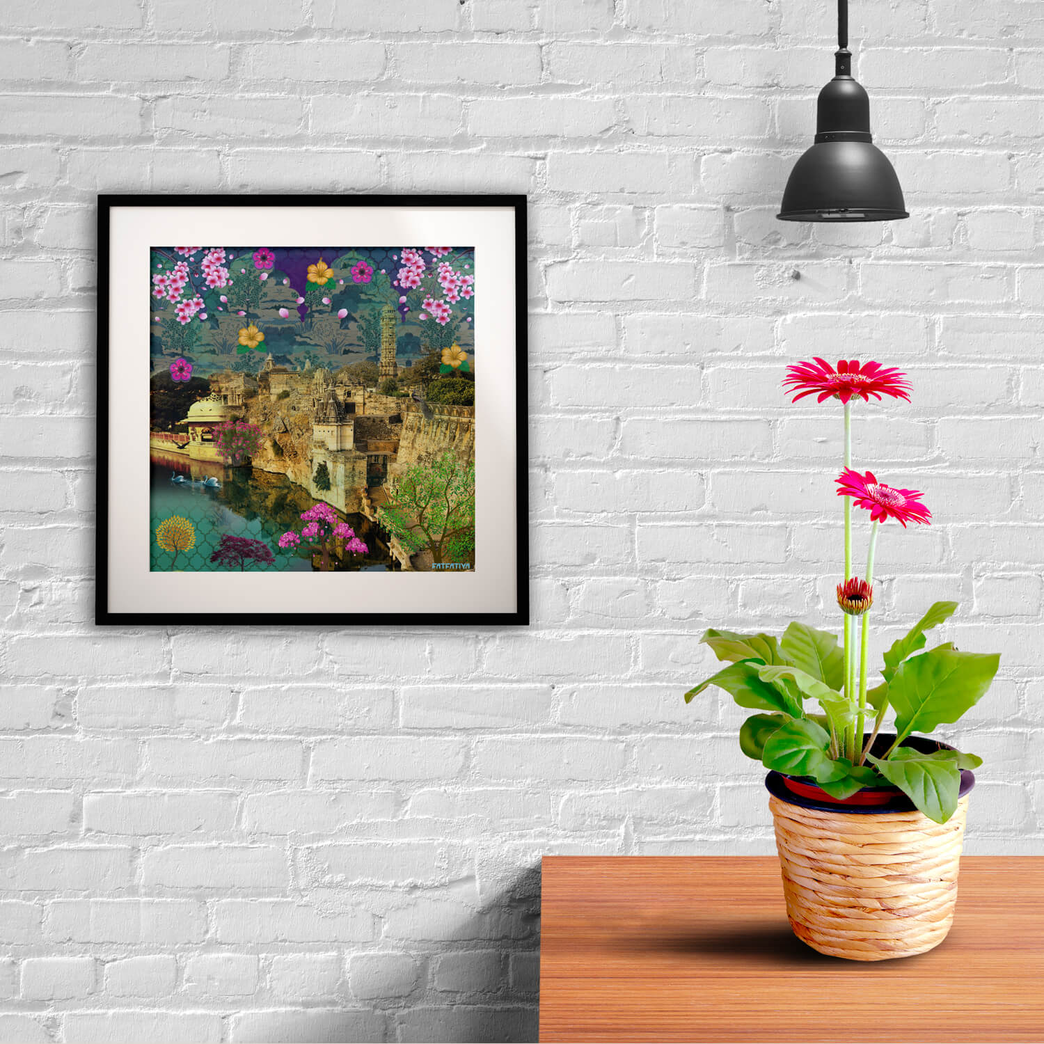 Beautiful Historical Framed Wall Art Print