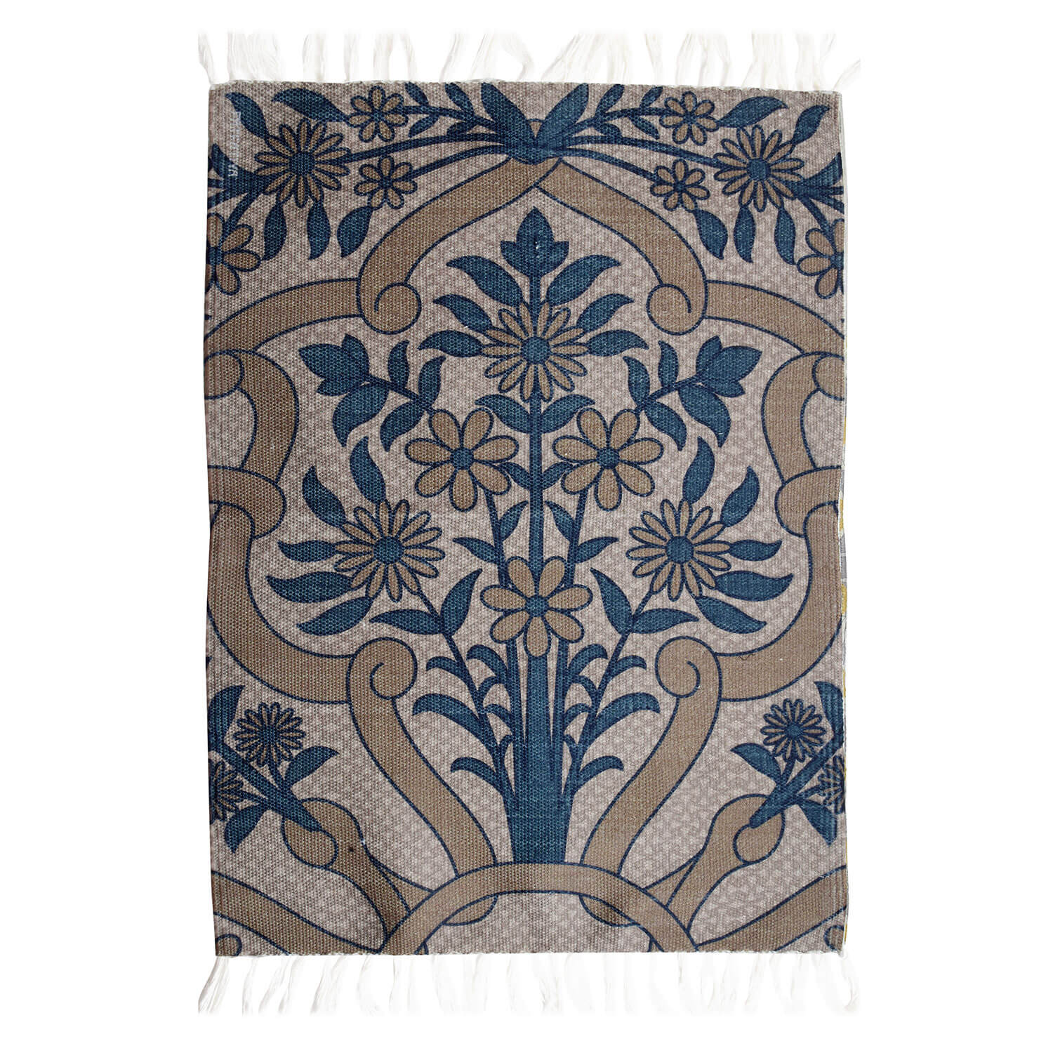 Flower Pattern Polyester Floor Carpet