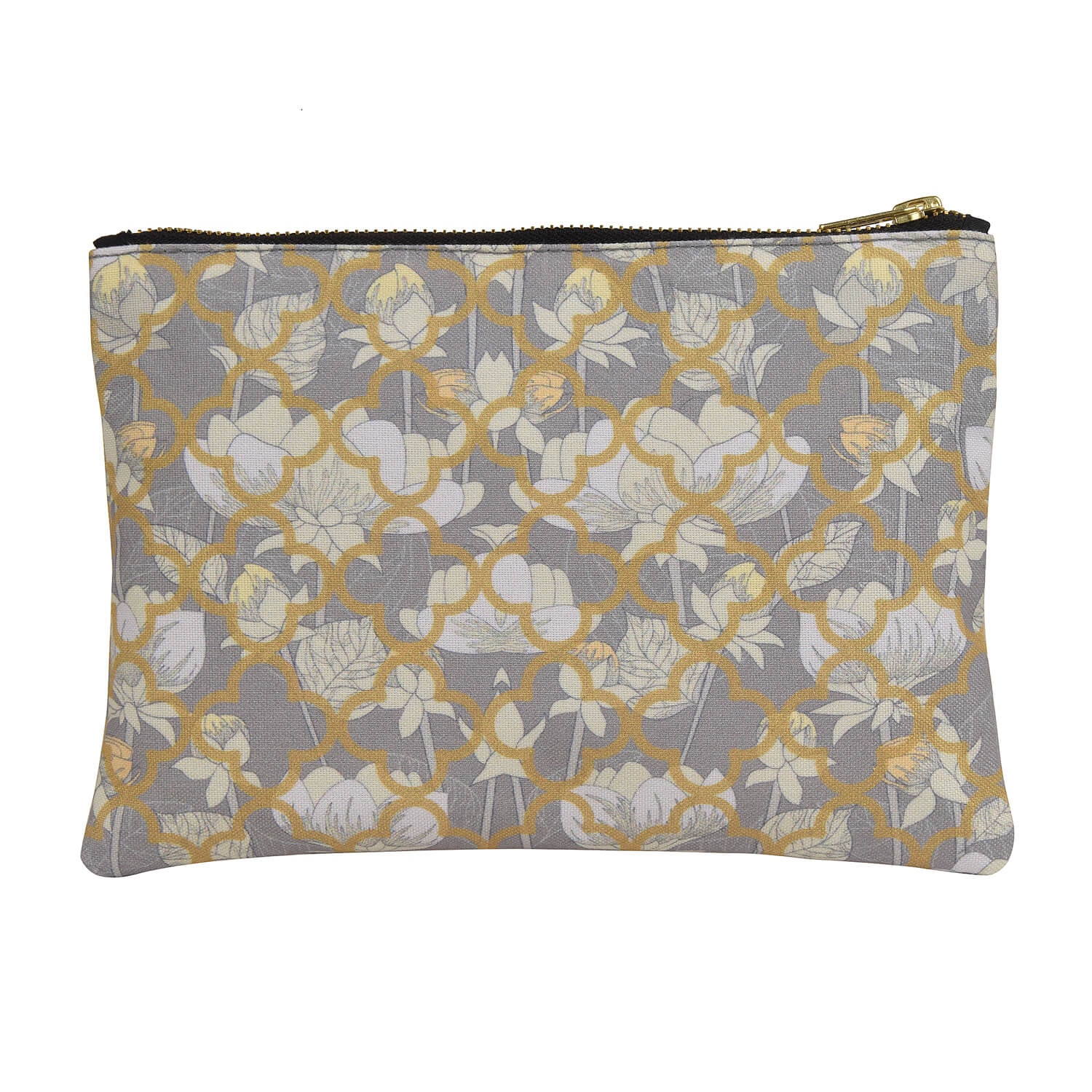 White Lotus Flower Stationery Pouch