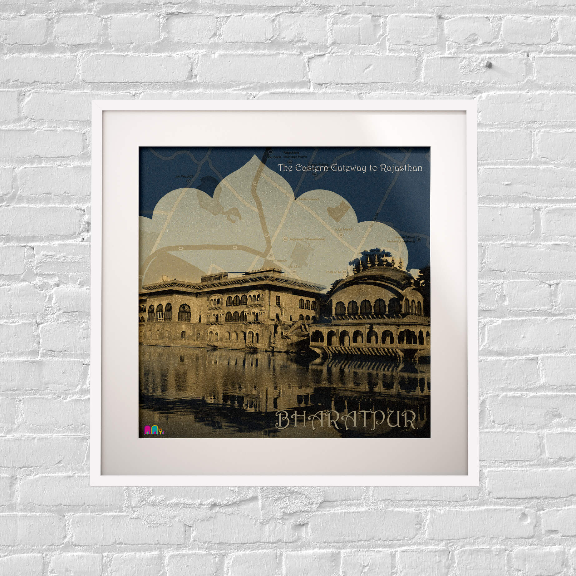 The Eastern Gateway of Rajasthan Art Print 12×12 Inches