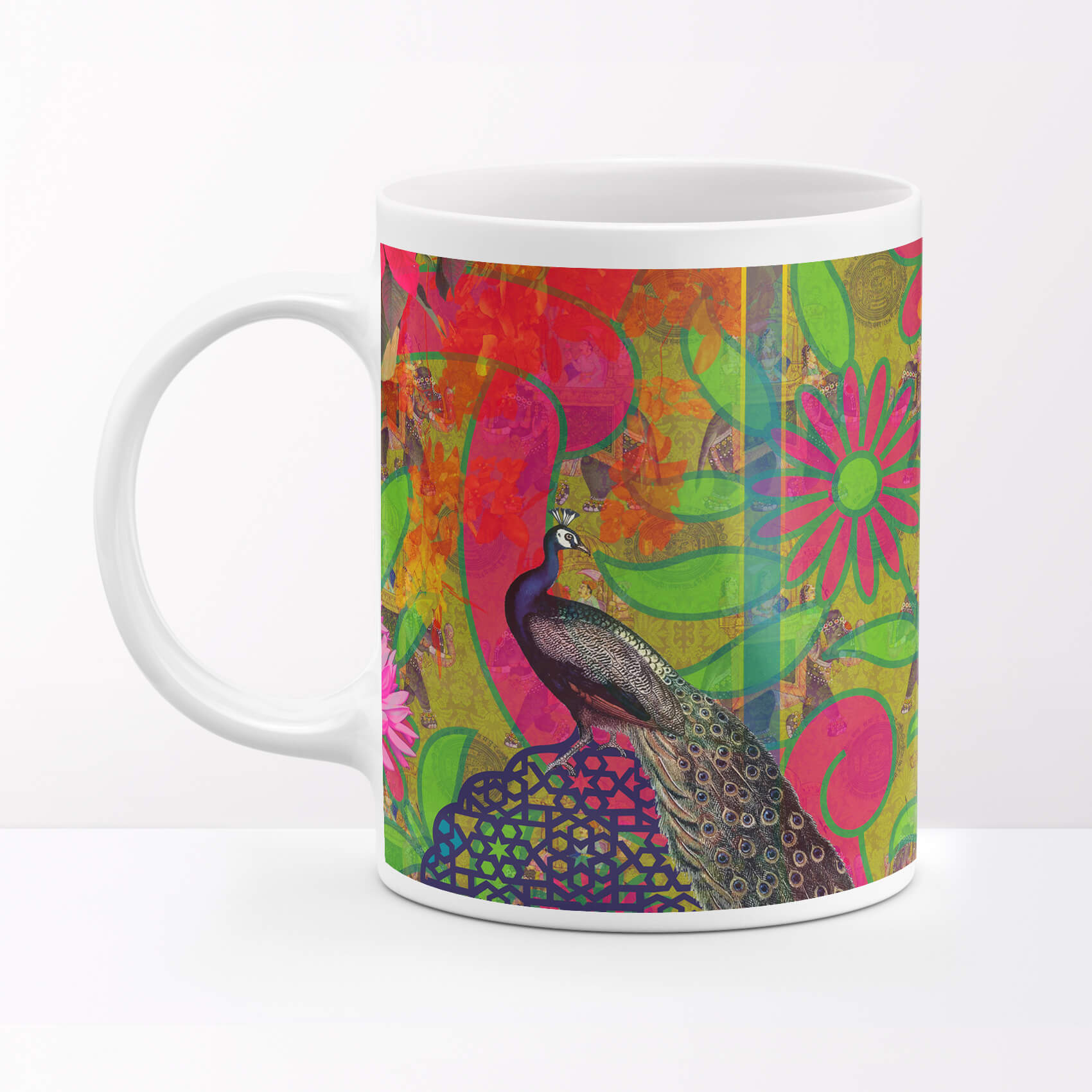 Two Peacock Designer Coffee Mug