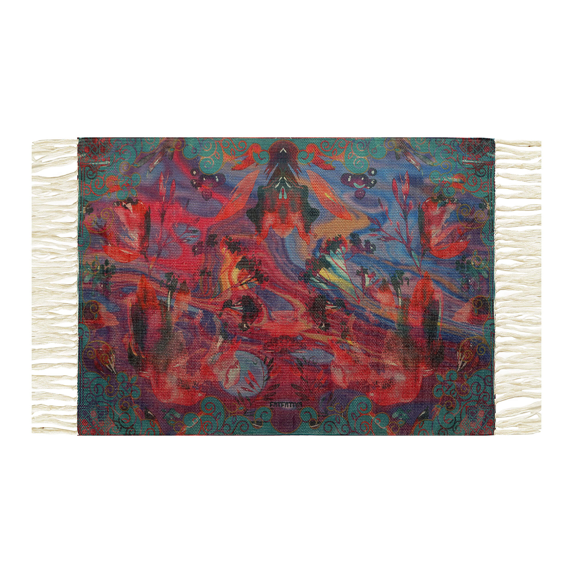 Abstract Love Living Room Recycled Rug
