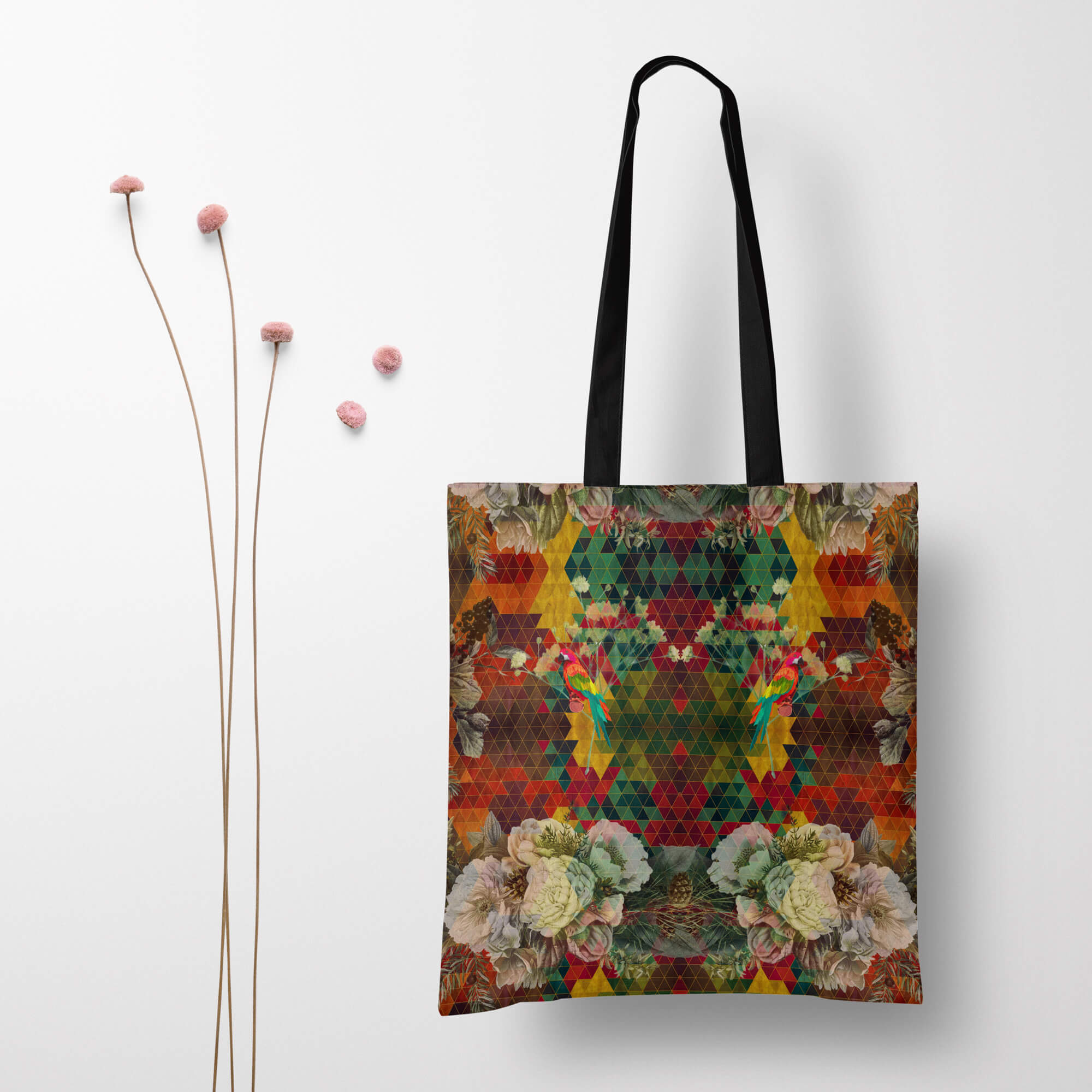 Inflorescence Canvas Jhola Bag