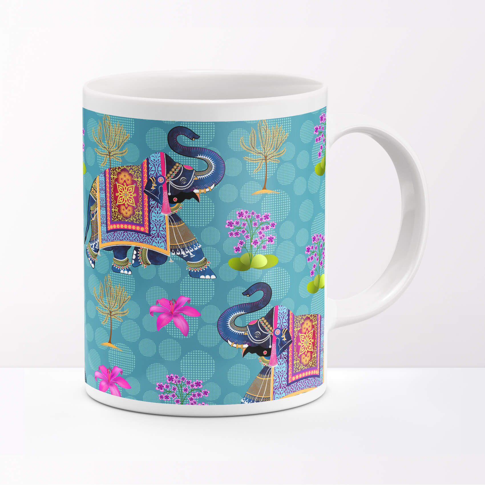 Ethnic Indian Elephant Coffee Mug