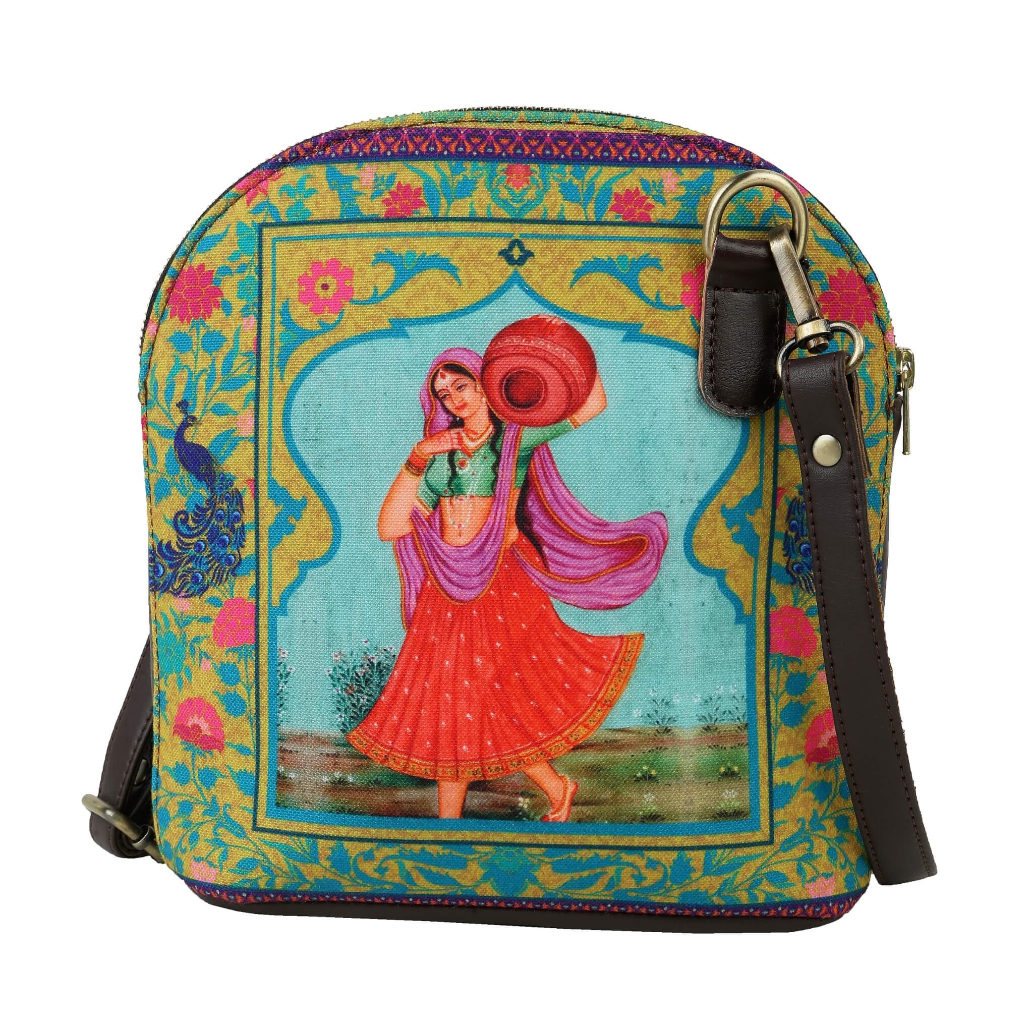Matka Queen Cross Body Canvas Bag